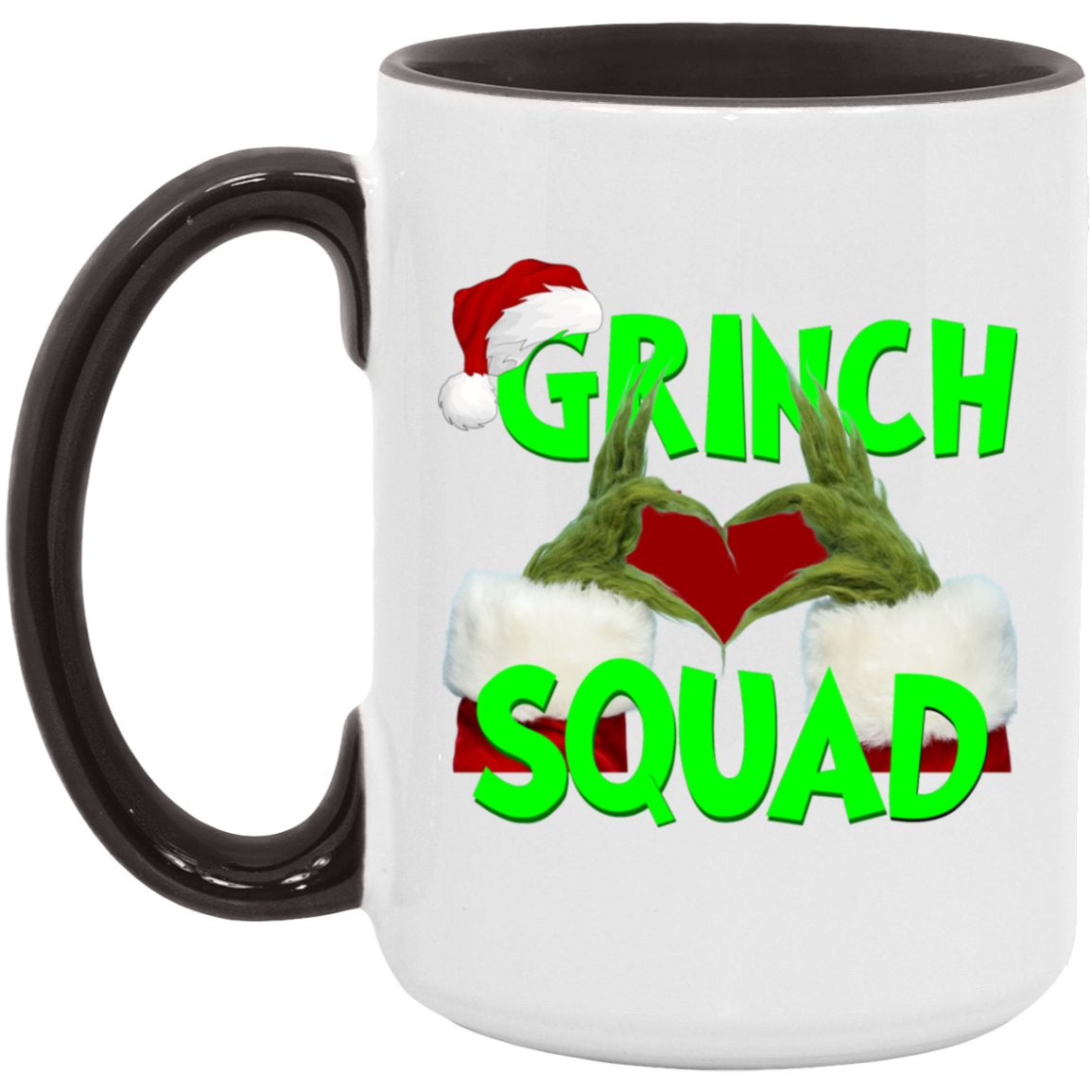 Grinch Squad Heart Mug (15oz)