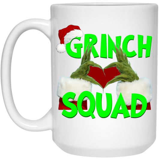 Grinch Squad Heart Mug (15oz)