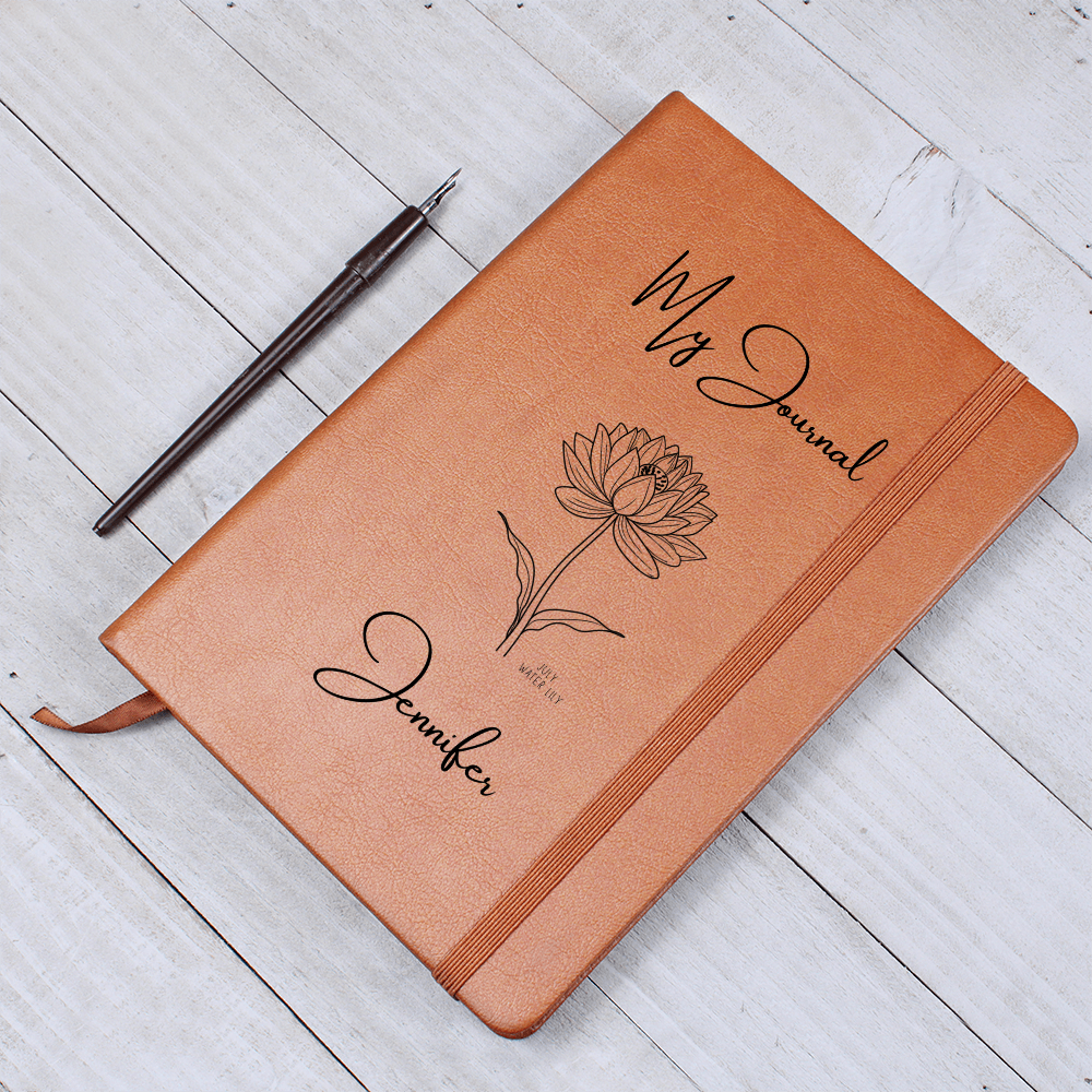 PERSONALIZED  BIRTH FLOWER JOURNAL