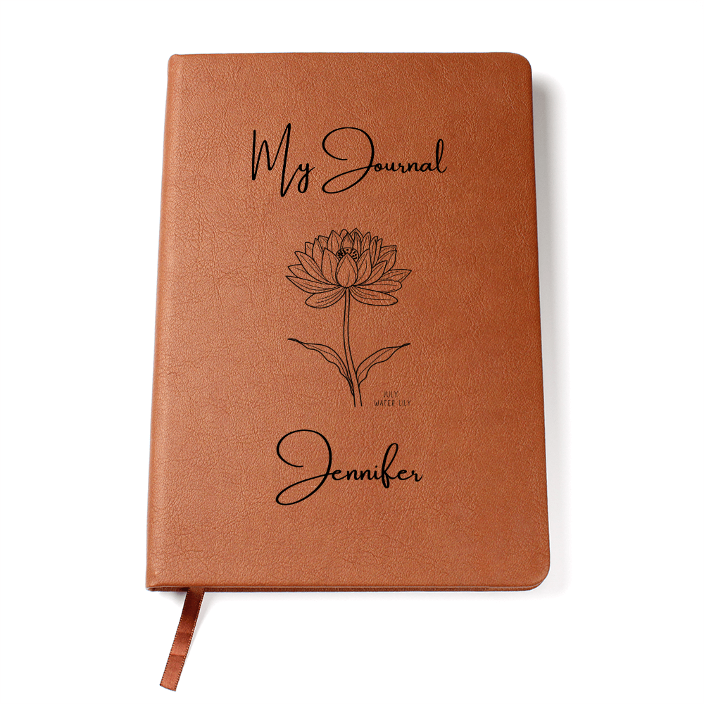 PERSONALIZED  BIRTH FLOWER JOURNAL