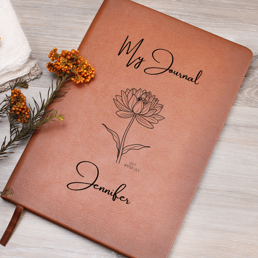 PERSONALIZED  BIRTH FLOWER JOURNAL