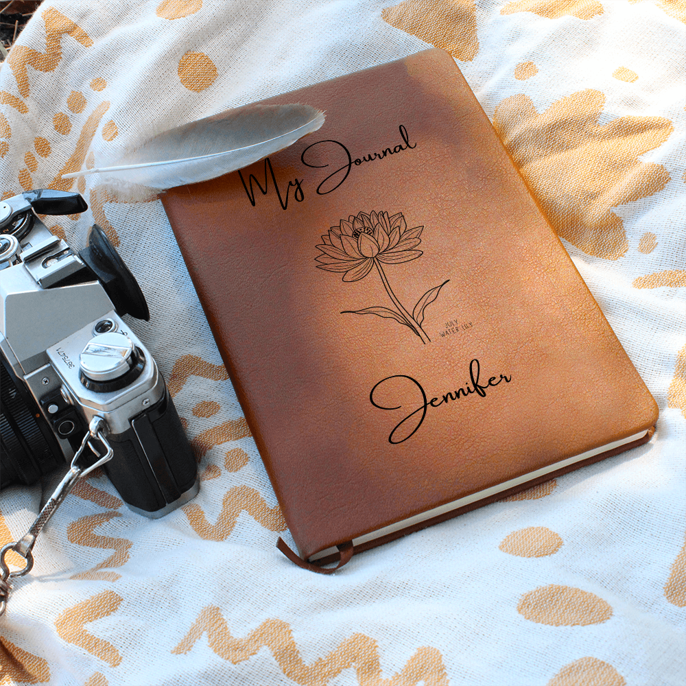 PERSONALIZED  BIRTH FLOWER JOURNAL