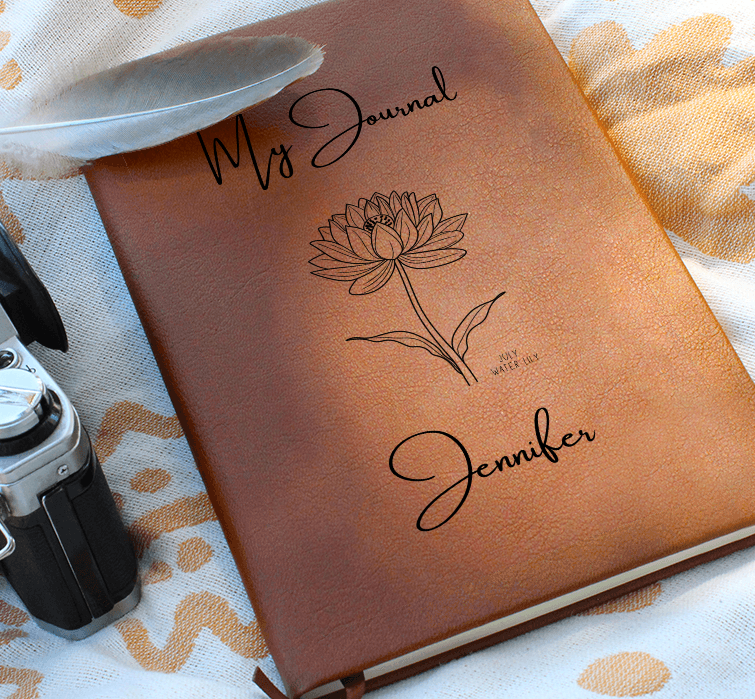 PERSONALIZED  BIRTH FLOWER JOURNAL