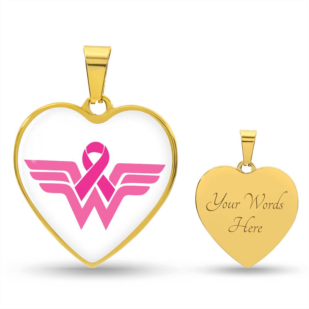 Wonder Warrior Breast Cancer Pendant